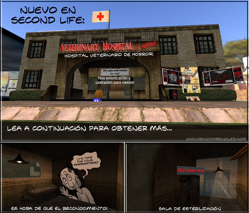 Hospital Veterinario De Horror en Second Life!
