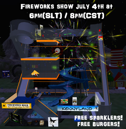 Fireworks in Second Life