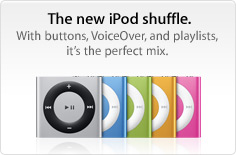 iPod Shuffle 4th generation now with buttons!