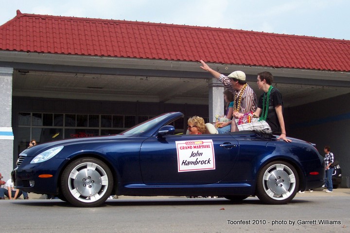 John Hambrock at Toonfest parade